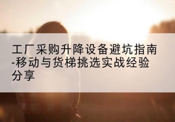 故城移动式升降机怎么选-工厂采购升降设备避坑指南-移动与货梯挑选实战经验分享